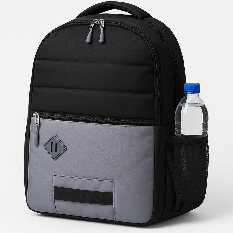 ABYQ Professional Laptop Backpack, Black and Grey for Men - Image 1